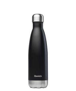 Qwetch Bouteille isotherme inox noir 500ml - 10105
